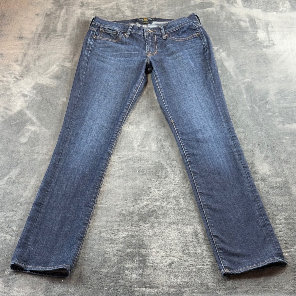 Lucky Brand Sweet N Straight Jeans Womens 2/26 Regular Dark Wash Denim